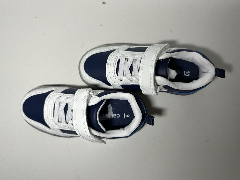 Carter's Unisex Child Metro Lighted Casual Navy/White Sz 9 Toddler
